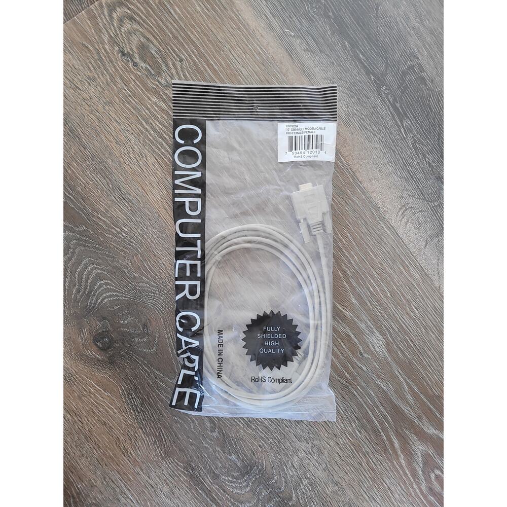 Computer Care 10" D89 Dull Modem Cable Female ‎ #4
